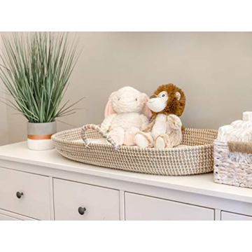 Stylish Seagrass Baby Changing Basket | Nursery Essential