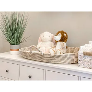 Stylish Seagrass Baby Changing Basket | Nursery Essential
