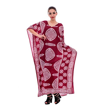 Oussum Ladies Kaftans Kimono Maxi Style Dresses Long Printed Caftan Beach Dress Women Plus Size Even...