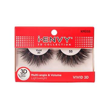i•ENVY 3 Pairs False Eyelashes 3D Collection Multi-Angle & Volume Lightweight Vivid 3D Lashes (KPEI55)