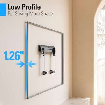 Mounting Dream Studless TV Wall Mount for Most 26-60 Inch TVs, No Drill TV Mount with Loading Capacity 100lbs, Max Vesa 400 x 400mm, Drywall TV Wall Mount Bracket, Easy Install, Low Profile, MD6230-M