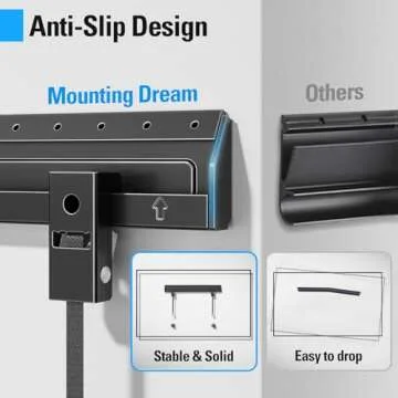 Mounting Dream Studless TV Wall Mount for Most 26-60 Inch TVs, No Drill TV Mount with Loading Capacity 100lbs, Max Vesa 400 x 400mm, Drywall TV Wall Mount Bracket, Easy Install, Low Profile, MD6230-M