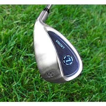 LAZRUS Premium Sand Wedge Anti Duff Thick Sole Loft Wedge Golf Club for Men & Women - Escape Bunkers and Save Strokes Around The Green - Lob Golf Wedges for Men (65 Degree, Left)