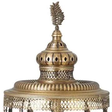 Turkish Moroccan Mosaic Glass Handmade Tiffany Floor, Table Lamp Light, 37" (Snow White)