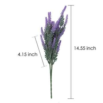 EZFLOWERY Lavender Bouquet for Elegant Home Decor