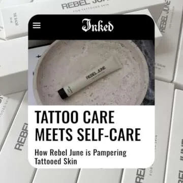 REBEL JUNE The Balm | Tattoo Aftercare | All Natural & Vegan | Tattoo Ointment For New & Old Tattoos.