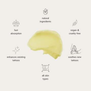 REBEL JUNE The Balm | Tattoo Aftercare | All Natural & Vegan | Tattoo Ointment For New & Old Tattoos.