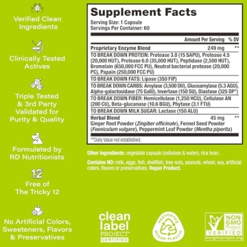 HUM Flatter Me Digestive Enzymes for Bloating Relief