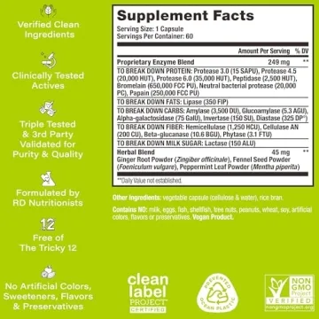 HUM Flatter Me Digestive Enzymes for Bloating Relief