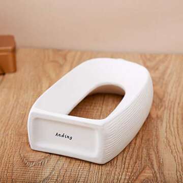 Anding White Ceramic Vase - 3 Set Vases. Matte Design - Modern Vase Decoration. Perfect Home Decoration Vase (LY688set)