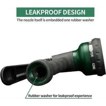AUTOMAN Garden Hose Nozzle - 2 Pack with 7 Patterns