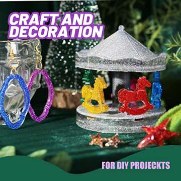 FANDAMEI 12 Color Fine Glitter Set for Arts & Crafts