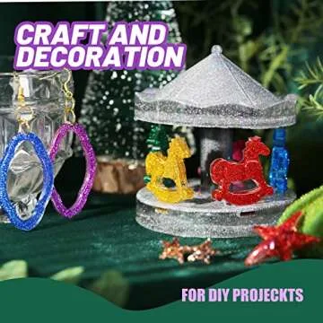 FANDAMEI 12 Color Fine Glitter Set for Arts & Crafts