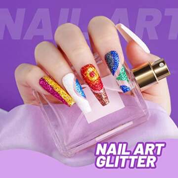 FANDAMEI 12 Color Fine Glitter Set for Arts & Crafts