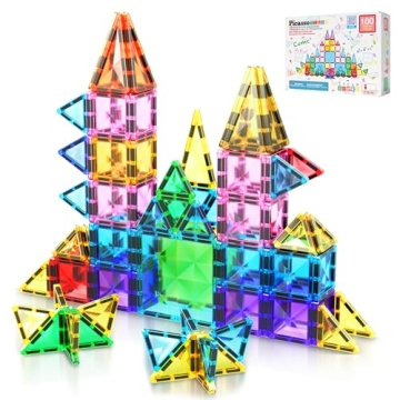 PicassoTiles Mini Magnetic Building Blocks for Creative Play