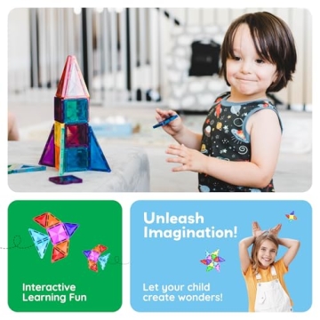 PicassoTiles Mini Magnetic Building Blocks for Creative Play