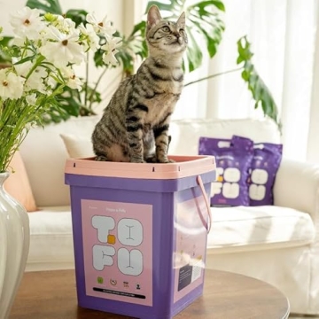 Happy&Polly Tofu Cat Litter Eco-Friendly 20lb Bucket