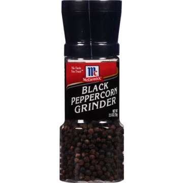 McCormick Black Peppercorn Grinder, 2.5 oz
