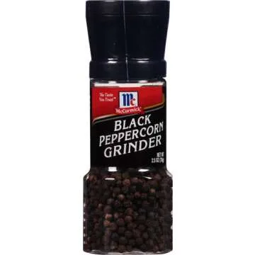 McCormick Black Peppercorn Grinder, 2.5 oz