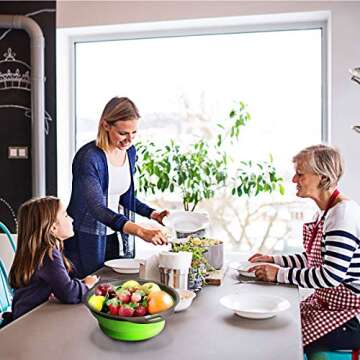 Webanker Kitchen Collapsible Colander - Space Saving 3 Quart Silicone Strainer