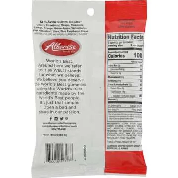Albanese Gummy Bears 12 Flavors Soft and Delicious