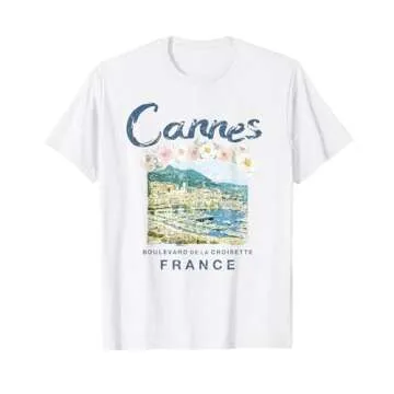 FRANCE Cannes French Riviera Vintage Travel T-Shirt