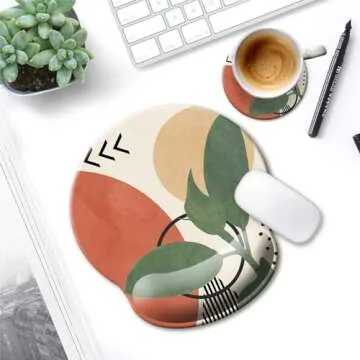 HOPONY Ergonomic Mouse Pad with Wrist Support Gel Rest
