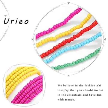 Urieo African Elastic Waist Beads Chain for Women