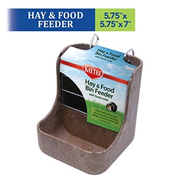 Kaytee Large Combo Bin Feeder for Rabbits and Guinea Pigs