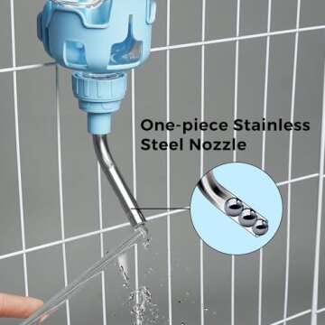 Vannon Dog Water Dispenser for Cage, 15oz Auto Feeding Crate Water Bottle for Dogs, Cats & Rabbits, ...