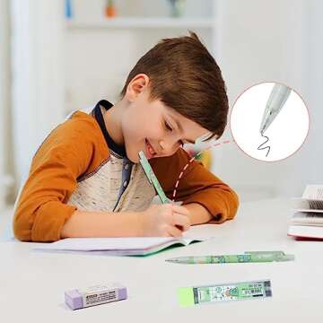 Cute Mechanical Pencil Set - 4pcs Kawaii Stationary