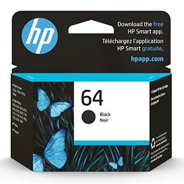 HP 64 Black Ink Cartridge | Reliable Performance for HP Printers