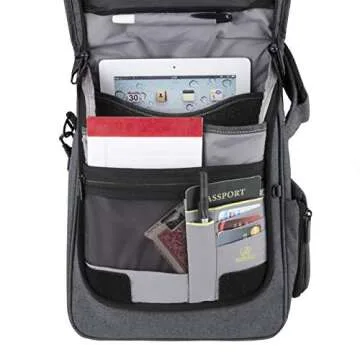 Travelon Men's Anti-Theft Urban N/s Messenger Bag, Slate, One Size