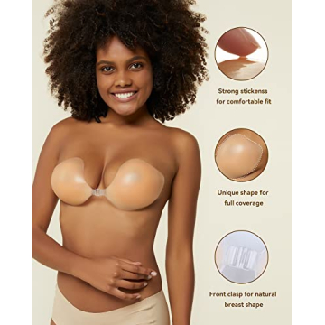 Niidor Sticky Bra for Women - Invisible Silicone Support