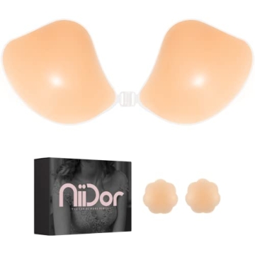 Niidor Sticky Bra for Women - Invisible Silicone Support