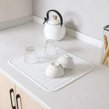 MicoYang Silicone Dish Drying Mat for Kitchen Use and More