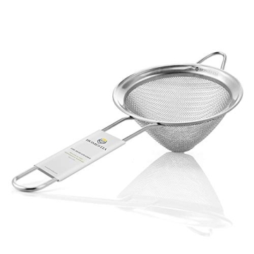 Homestia 3.3" Fine Mesh Strainer for Kitchen, 304 Stainless Steel, Cocktail Sieve, Food Sifters, Liq...