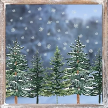 Horaldaily 130 PCS Christmas Window Cling Sticker Set