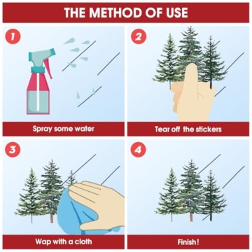 Horaldaily 130 PCS Christmas Window Cling Sticker Set