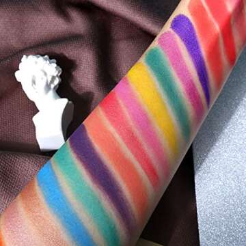 Pro 63 Colors Eyeshadow Palette with Makeup Brushes Set Highly Pigmented Matte Shimmer Make Up Eyeshadow Palette Pigmented Eye Shadow Powder Natural Colors Long Lasting Waterproof Makeup Pallet