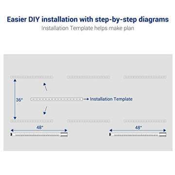 FLEXIMOUNTS 3x8 Overhead Garage Storage Rack,Adjustable Garage Storage Organization Systerm,Heavy Duty Metal Garage Ceiling Storage Racks,600lbs Weight Capacity,Black