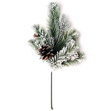 CraftMore Frosted Forest Pine Pick Set of 6