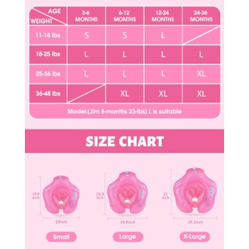 LAYCOL Baby Swimming Float with Sun Protection Canopy