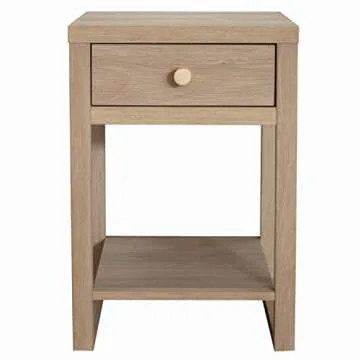 Decor Therapy Hadley Stylish 23" Side Table with Drawer