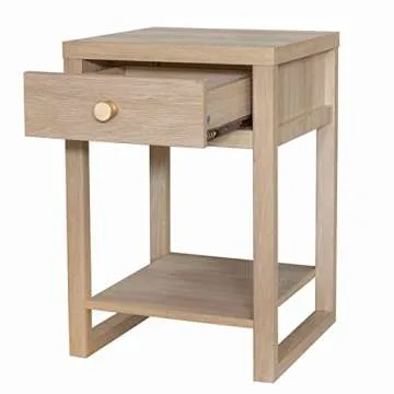 Decor Therapy Hadley Stylish 23" Side Table with Drawer