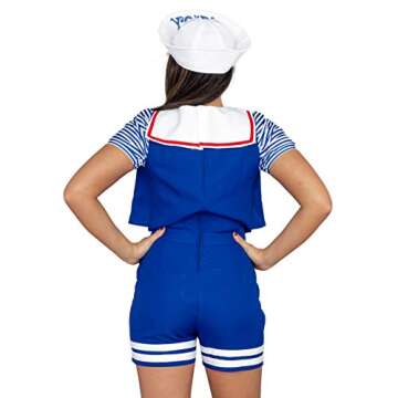 Costume Agent Adult Womens Robin Ahoy Sailor Halloween Costume Cosplay Set (Small/Medium)