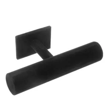 TENINYU Hovering T-Bar Bracelet Necklace Earring Bangle Pendants Anklet Tower Watch Key Jewelry Display Stand Home Organization for Women & Men (Black Velvet)