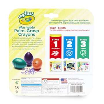 Crayola My First Crayola Palm-Grip Crayons for Toddlers