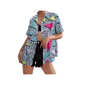 80s Retro Disco Shirt for Women - Perfect for Parties!
