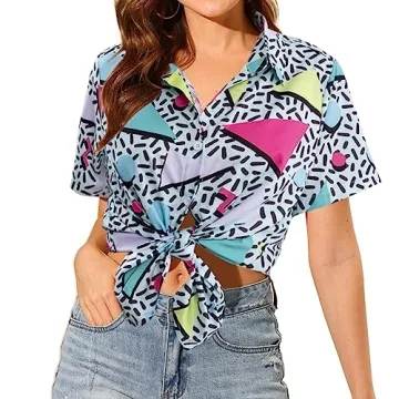 80s Retro Disco Shirt for Women - Perfect for Parties!
